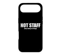 'Not Staff. Stop Asking Me Things.' Funny Barman Design Case for iPhone Air