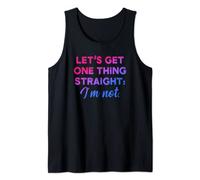 Not straight LGBT Pride Bisexual Tank Top