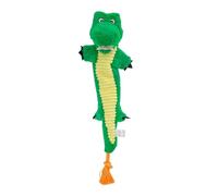 Not Stuffing Plush Snake Shape Puppy Chew Toy With Crinkle Sound Strong Rope Pull For Small Middle Large Dogs Gift No Stuffing Dog Chew