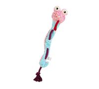 Not Stuffing Plush Snake Shape Puppy Chew Toy With Crinkle Sound Strong Rope Pull Toy For Small Middle Large Dogs Gift Squeaky Plush For Dog