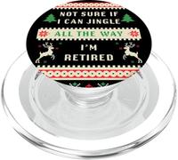 Not Sure if I Can Jingle All The Way, Christmas Ugly Retired PopSockets PopGrip for MagSafe