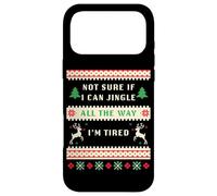 Not Sure if I Can Jingle All The Way, Tired - Christmas Ugly Case for iPhone 17 Pro Max