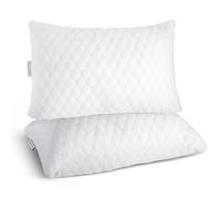 Not Swiss Cheese Premium Adjustable Shredded Memory Foam Pillow for Side, Back and Stomach Sleeper - Hypoallergenic Breathable Orthopedic Support Pillow for Neck Pain Relief with Air-Pockets - 2 Pack