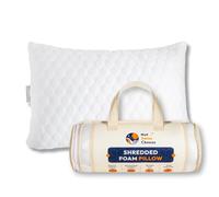 Not Swiss Cheese Premium Adjustable Shredded Memory Foam Pillow for Side, Back and Stomach Sleeper - Hypoallergenic Breathable Orthopedic Support Pillow for Neck Pain Relief with Air-Pockets - 1 Pack
