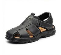NOT THE SAME Men's Footwear Ver.2023 Esp.Jam Fba Flat Sandal, Black/White, 9 UK