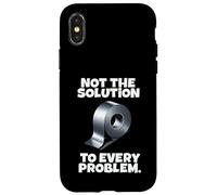Not The Solution To Every Problem Duct Tape Quote Case for iPhone X/XS