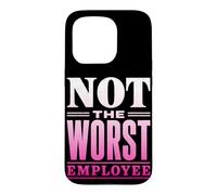 Not the Worst Employee Funny Boss Sarcastic Coworker Office Case for iPhone 15 Pro