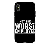 Not the Worst Employee Funny Boss Sarcastic Coworker Office Case for iPhone X/XS