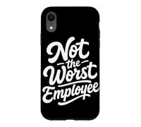 Not the Worst Employee Funny Boss Sarcastic Coworker Office Case for iPhone XR