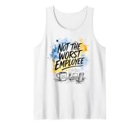 Not the Worst Employee Funny Boss Sarcastic Coworker Office Tank Top
