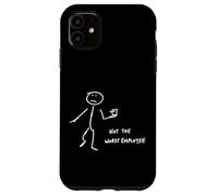 Not The Worst Employee Funny Office Coffee Humor Case for iPhone 11