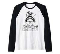 Not The Worst Employee Funny Office Humor Coworkers Raglan Baseball Tee