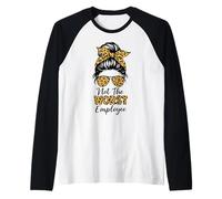 Not The Worst Employee Funny Office Humor Coworkers Raglan Baseball Tee