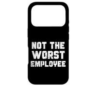 Not The Worst Employee Funny Sarcastic Work Secret Santa Case for iPhone 17 Pro