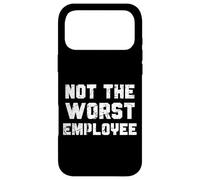 Not The Worst Employee Funny Sarcastic Work Secret Santa Case for iPhone 17 Pro Max