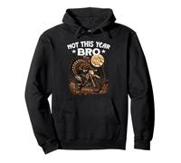 NOT THIS YEAR - BRO funny turkey escaping dinner motorcycle Pullover Hoodie