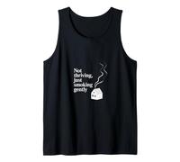 Not Thriving Just Smoking Gently - Burnout Humor Tank Top