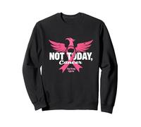 Not Today Cancer Stay Strong Fight On Pink Ribbon Phoenix Sweatshirt, Adult Unisex, Black, M