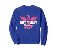 Not Today Cancer Stay Strong Fight On Pink Ribbon Phoenix Sweatshirt, Adult Unisex, Royal Blue, XXL