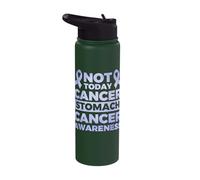 Not Today Cancer Stomach Cancer Awareness Stainless Steel Insulated Water Bottle