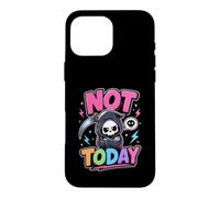 Not Today Cute Sarcastic Grim Reaper Pastel Goth Case for iPhone 16 Pro Max