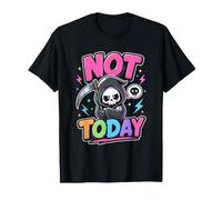 Not Today Cute Sarcastic Grim Reaper Pastel Goth T-Shirt