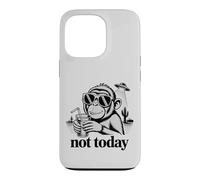 Not Today Funny Retro Monkey UFO Desert Vintage Humor Case for iPhone 13 Pro