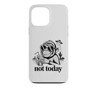 Not Today Funny Retro Monkey UFO Desert Vintage Humor Case for iPhone 13 Pro Max