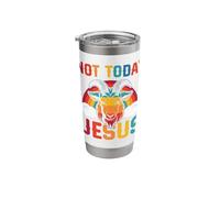 Not Today Jesus Funny Goat Lover Rainbow Humor Sarcastic Stainless Steel Insulated Tumbler