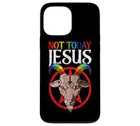 Not Today Jesus Rainbow Gothic Satan Goat Satanic Satanism Case for iPhone 13 Pro Max