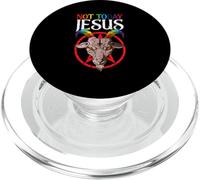 Not Today Jesus Rainbow Gothic Satan Goat Satanic Satanism PopSockets PopGrip for MagSafe
