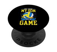 Not Today My Son Has A Game Funny Volleyball PopSockets Adhesive PopGrip