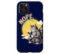 Not Today Samurai Cat Read Messages Japanese Funny Case for iPhone 11 Pro