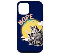 Not Today Samurai Cat Read Messages Japanese Funny Case for iPhone 12/12 Pro