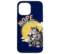 Not Today Samurai Cat Read Messages Japanese Funny Case for iPhone 13 Pro Max