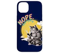 Not Today Samurai Cat Read Messages Japanese Funny Case for iPhone 14 Plus