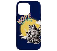 Not Today Samurai Cat Read Messages Japanese Funny Case for iPhone 14 Pro Max