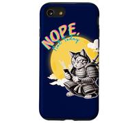 Not Today Samurai Cat Read Messages Japanese Funny Case for iPhone SE (2020) / 7/8