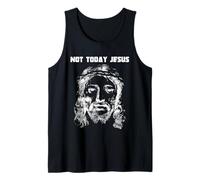 Not Today Sarcastic Retro Minimalist Vibes Crew Tank Top