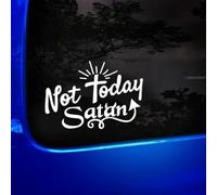 Not Today Satan Funny Car Sticker, Jesus Christian Faith Vinyl Decal Sticker, 4x4 Jeep Van Window Bumper Sticker, JDM Sticker, Funny Caravan Sticker, 200mm