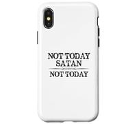 Not Today Satan Not Today Cute Inspirational Christian Quote Case for iPhone X/XS