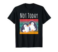 Not Today Sleeping Penguin Cute Napping Couple Bedtime Value Graphic T-Shirt