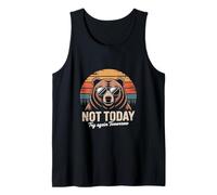 Not Today Try Again Tomorrow Retro Bear Tank Top