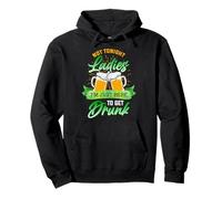 Not Tonight Ladies Get Drunk St Patricks Beer Shamrock Lucky Pullover Hoodie
