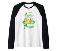 Not Tonight Ladies Get Drunk St Patricks Beer Shamrock Lucky Raglan Baseball Tee