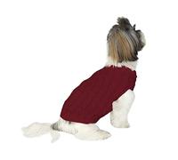 Not Too Shaggy NTS Pets Cute and Cosy Turtleneck Puppy Jumper | Dog Jumper for Small Dogs | 5 Colours and 3 Sizes (Red, Small)