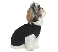 Not Too Shaggy Warm Dog Jumper/Sweater - Cute Turtleneck Knitted Vest for Small Dogs, Available in Pink and Grey, Sizes S, M and L