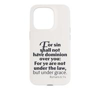 Not Under Law But Under Grace, Romans 6:14 King James Bible Case for iPhone 15 Pro