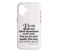 Not Under Law But Under Grace, Romans 6:14 King James Bible Case for iPhone 16