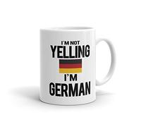 Not Yelling I'm German Mug, German Gift, Gift for German, German Flag, Deutsch, Deutschland, Funny Mug, Funny Gift